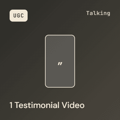 1 UGC Testimonial-Video