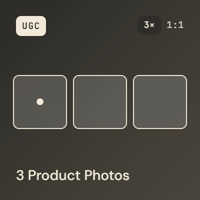 3 UGC-Produktfotos