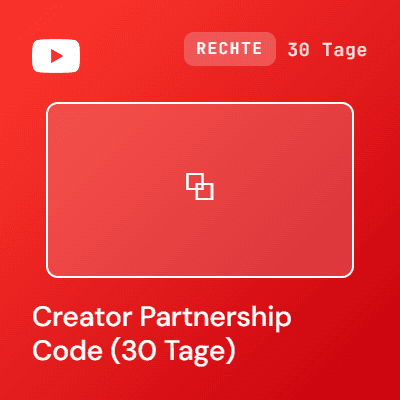 Creator Partnership Code YouTube (30 Tage) image